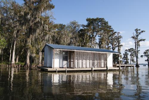 Houseboat on Lake Verret by Virgina Hanusik 